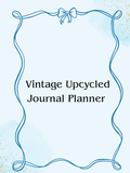 Vintage Upcycled Journal Planner (Live Claim)