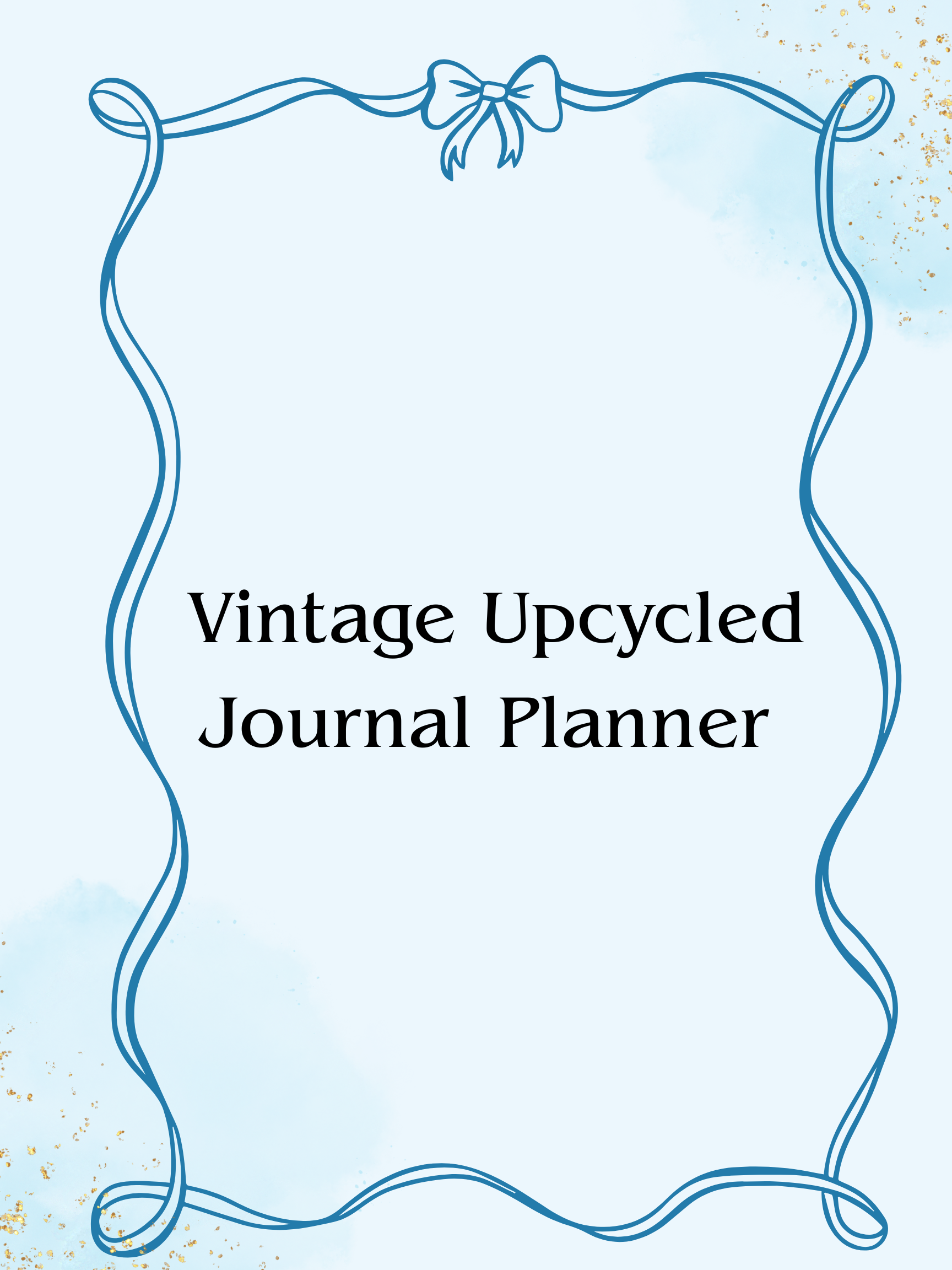 Vintage Upcycled Journal Planner (Live Claim)